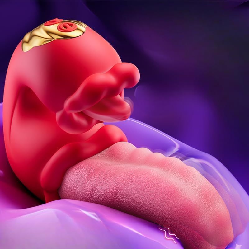 Vibrador rotador lengua recargable