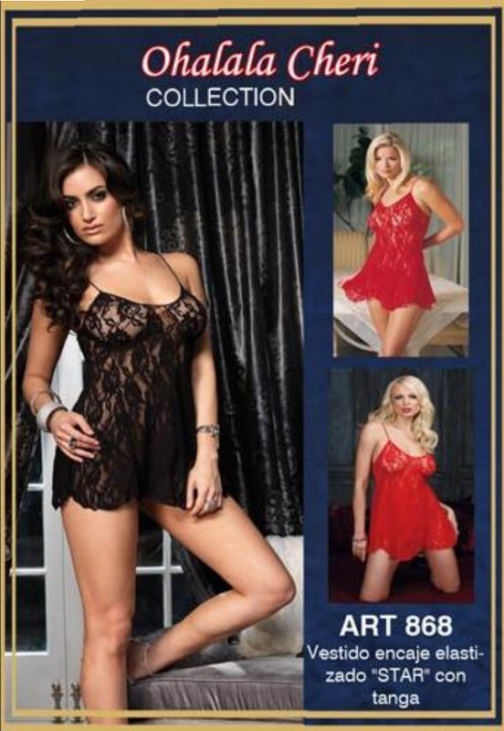 Vestido elastizado Star con tanga