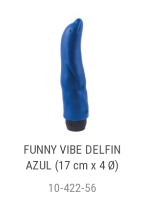 Funny Delfín azul vibrador