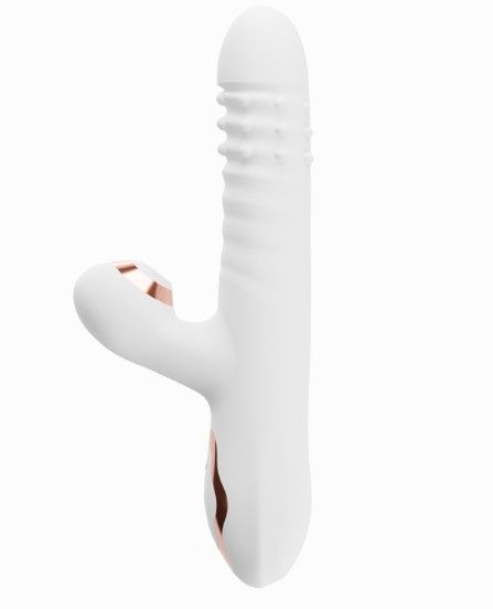 Vibrador succionador recargable con movimiento