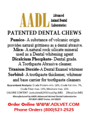 Patented Beefy Dental Chews for Large Cats & Small Dogs