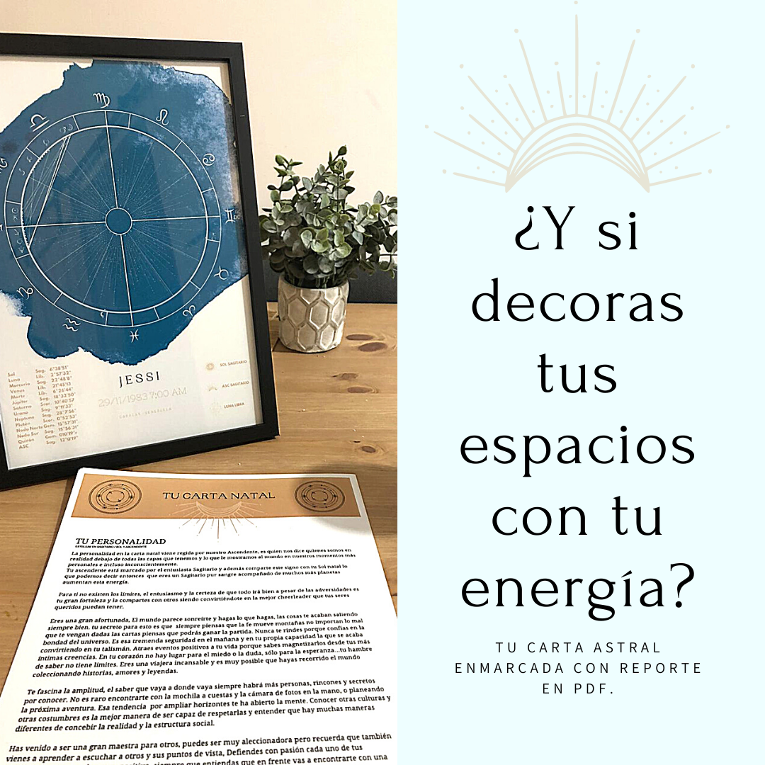 Tu Carta Natal Decorativa Con Reporte