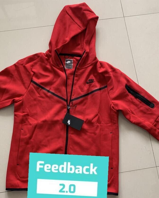 TUTA COMPLETA nike tech fleece rosso