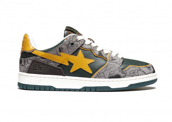 BAPE Low Grey Mustard