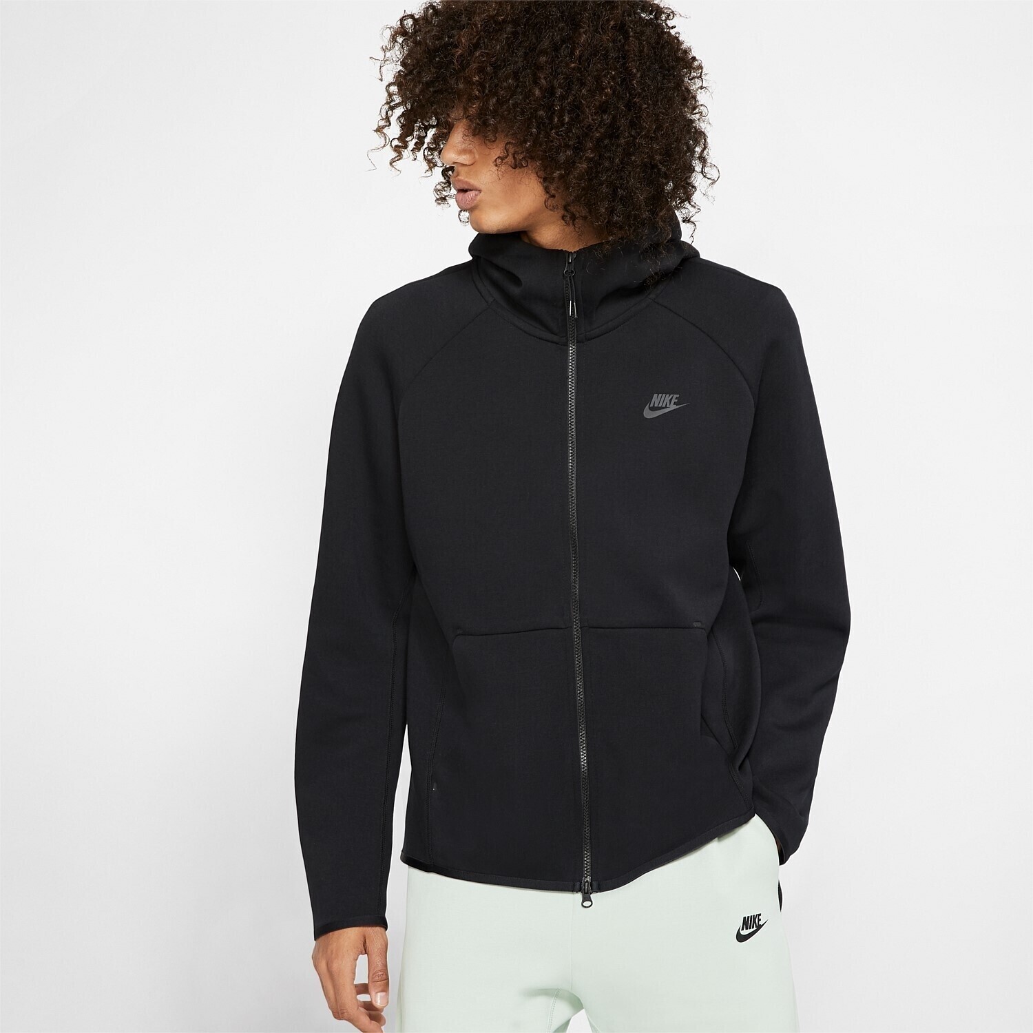 FELPA nike tech fleece classica felpa Nera