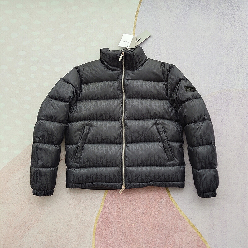 Dior Oblique Down Jacket Technical Jacquard