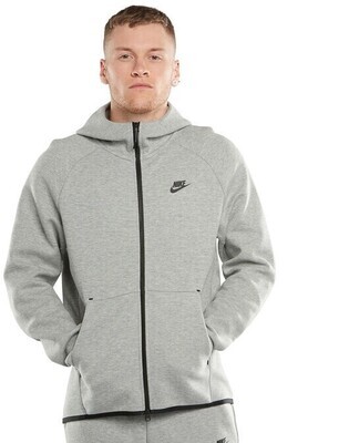 FELPA nike tech fleece classica felpa grigia