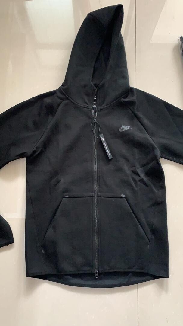 Hoodie nike tech fleece classica felpa Nera