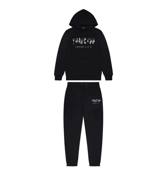 Tracksuit Anniversario TS Chenille Camo Decodata Con Cappuccio - Nera
