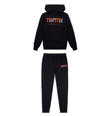 TS London Chenille Decoded Tuta - Nero/Arancione