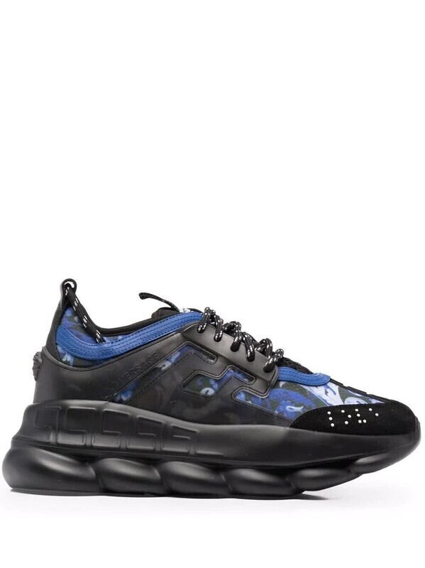 Chain Reaction Barocco Print Black Lapis