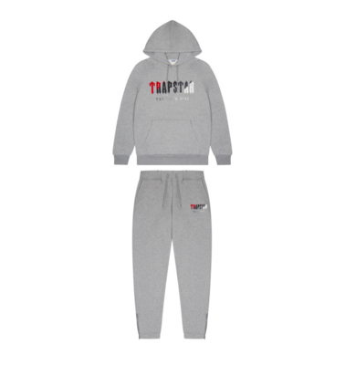 TS London Chenille Decoded Tuta - Grigio/Rosso