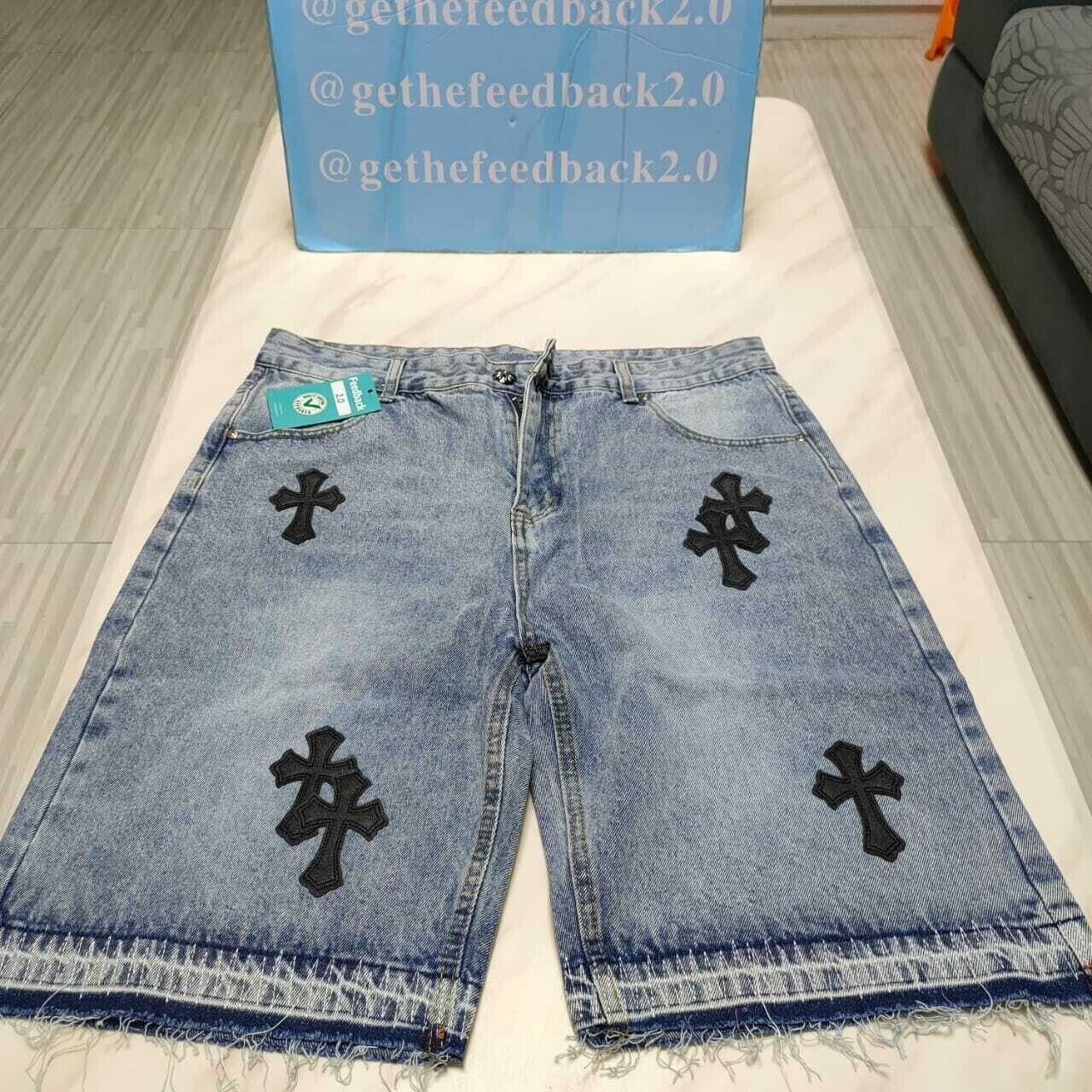 Jeans Shorts Chrome Hearts