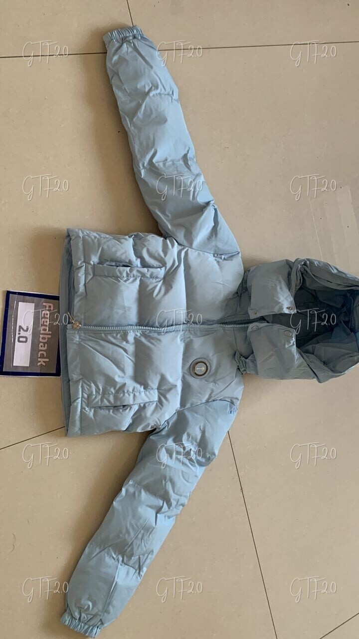 Piumino con cappuccio staccabile TS Irongate da donna Blu Ghiaccio