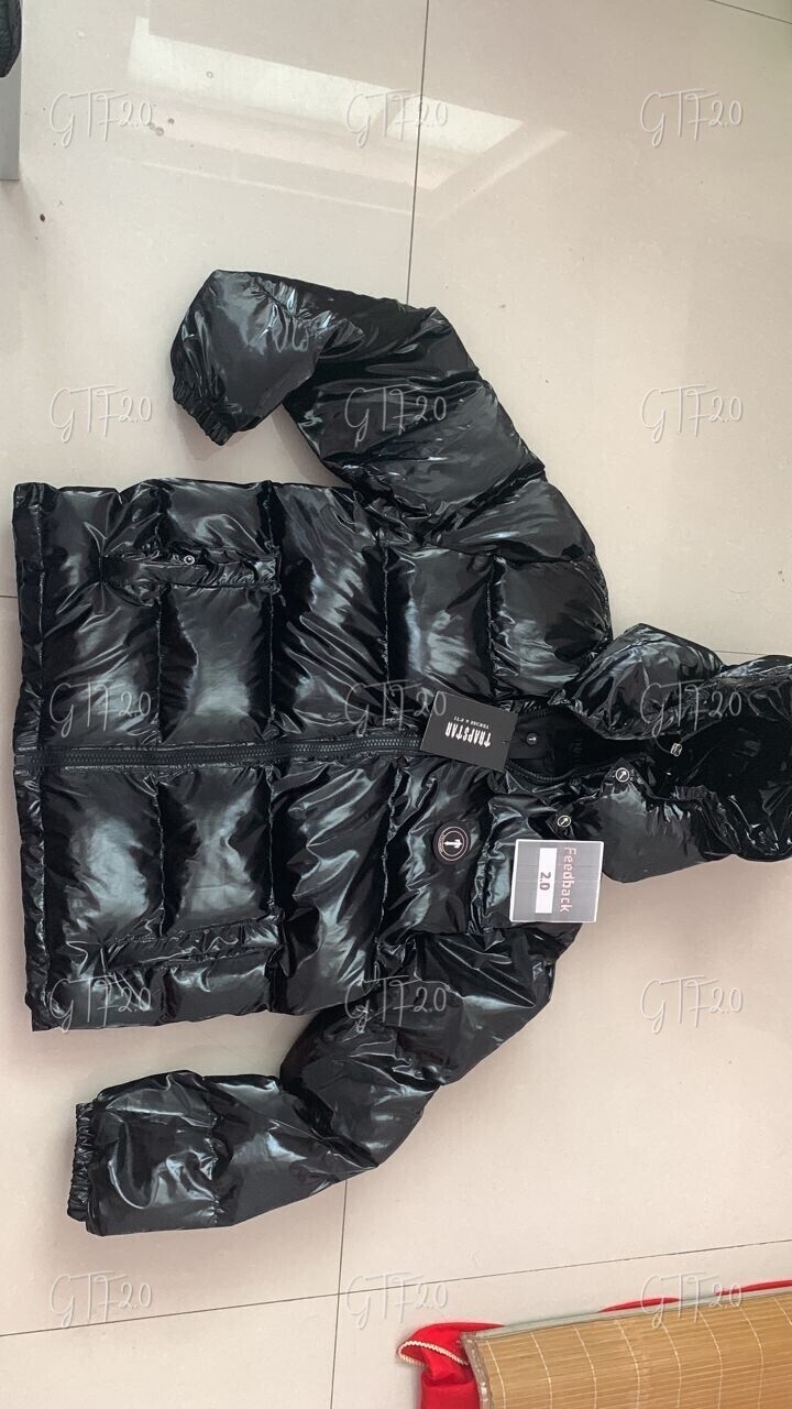 Giubbotto TS Nera Luccicante Irongate con Cappuccio Rimovibile