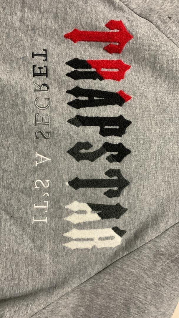 TS London Chenille Decoded Tracksuit - Grigio/Rosso