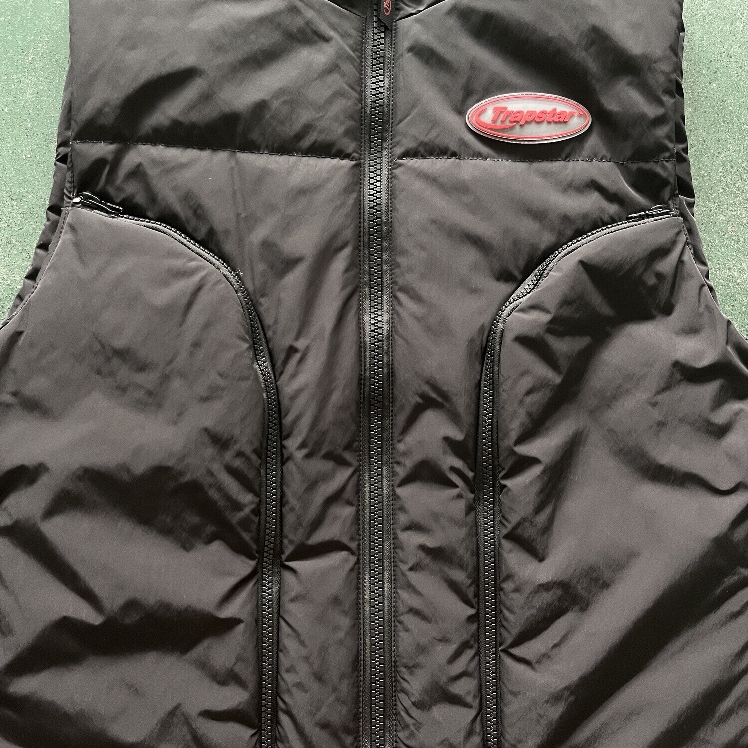 TS London T Badge Gilet NERA/ROSSA