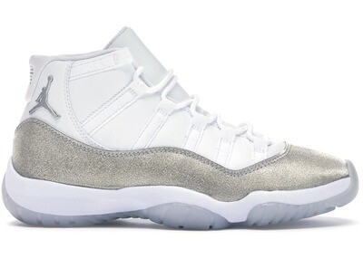 J 11 Retro White Metallic Silver