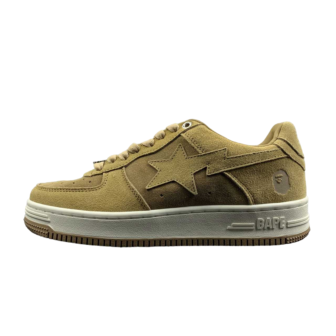 BAPE Low Suede Beige