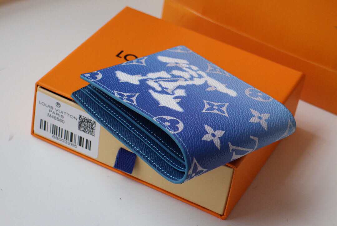 Portafoglio LV Azzurro Gradiente