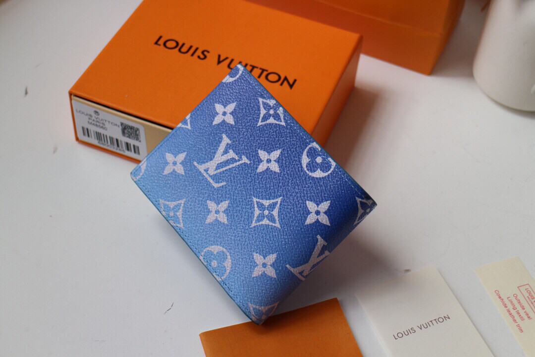 Portafoglio LV Azzurro Gradiente