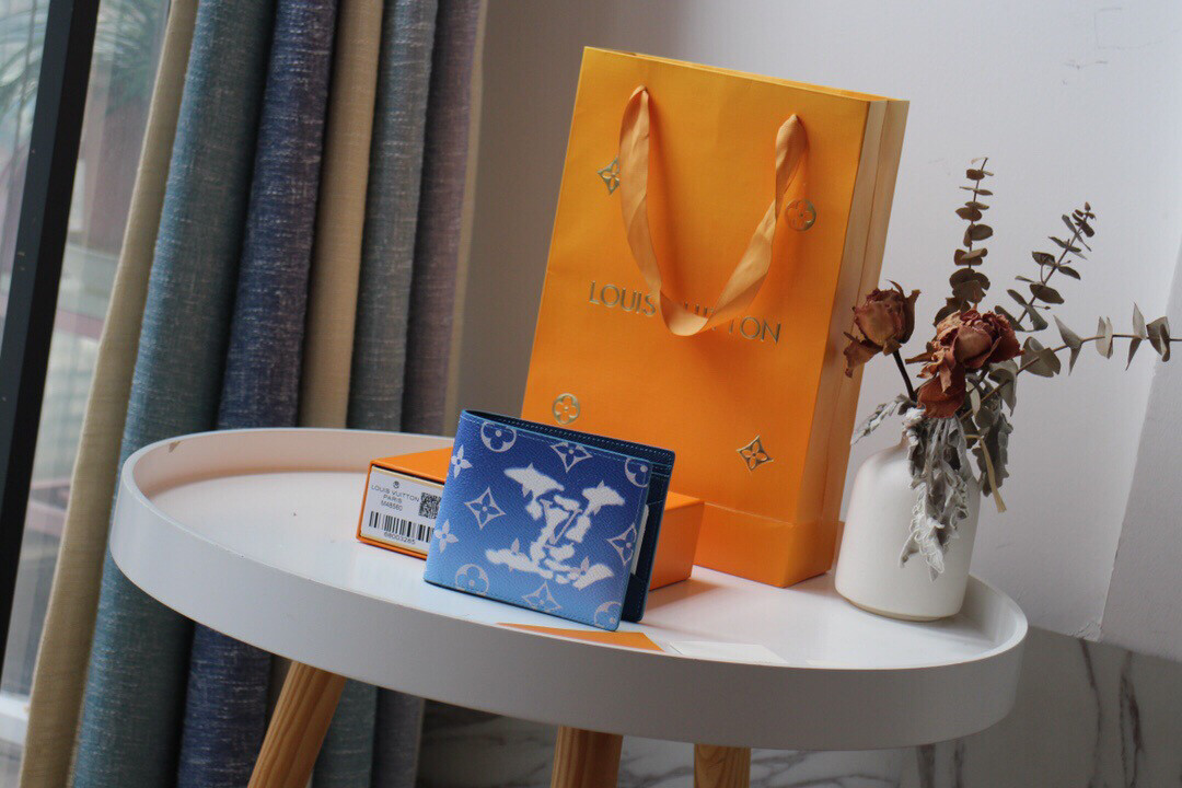 Portafoglio LV Azzurro Gradiente