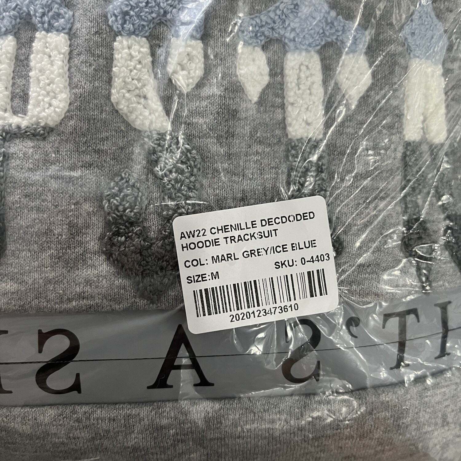 Tracksuit TS Chenille Decoded 2.0 Con Cappuccio Grigia