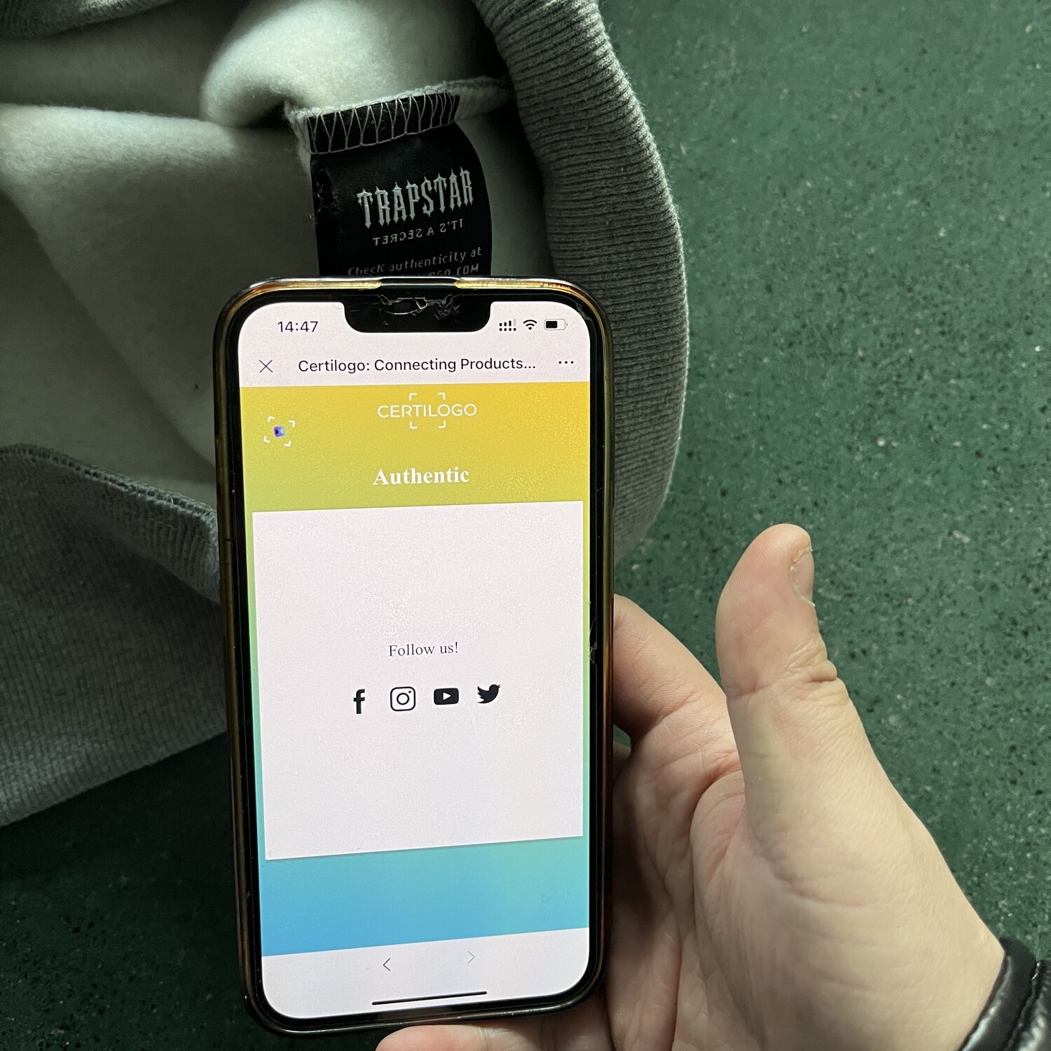 Tracksuit TS Chenille Decoded 2.0 Con Cappuccio Grigia