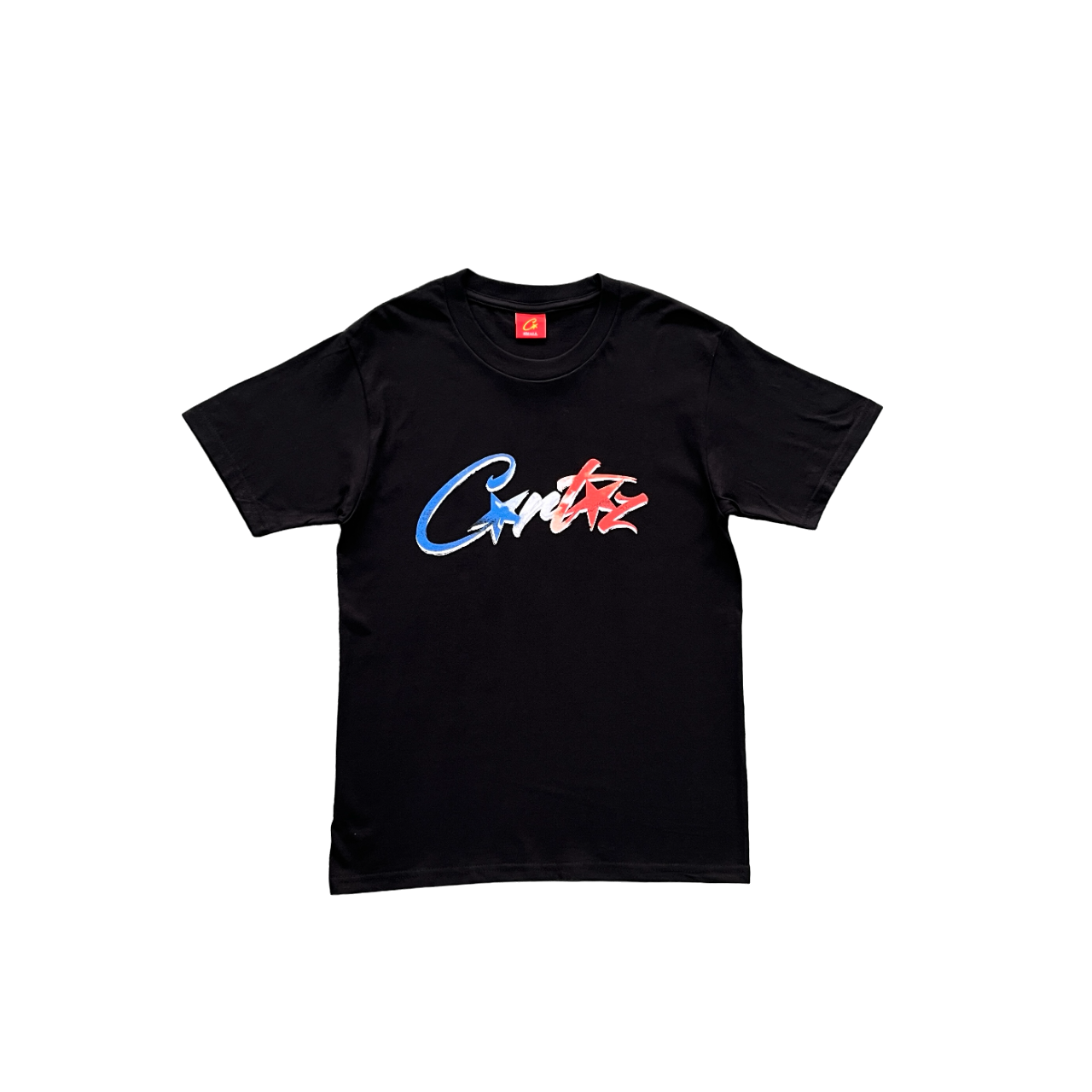CORTEIZ Alcatraz T-Shirt Nera Scritta Colorata