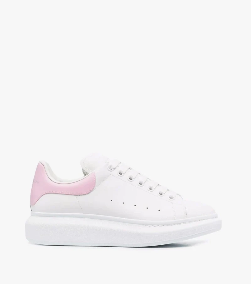 AMQ Oversized Low-Top White &amp; Pink
