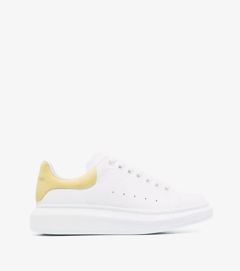 AMQ Oversized Low-Top White &amp; Lemon