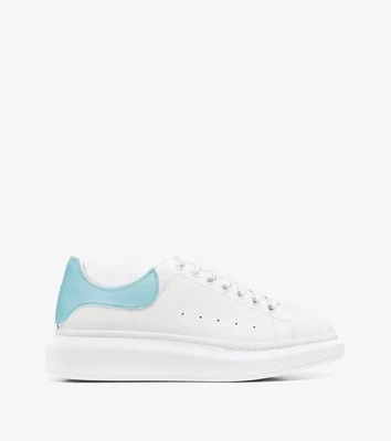 AMQ Oversized Low Top White &amp; Sky Blue