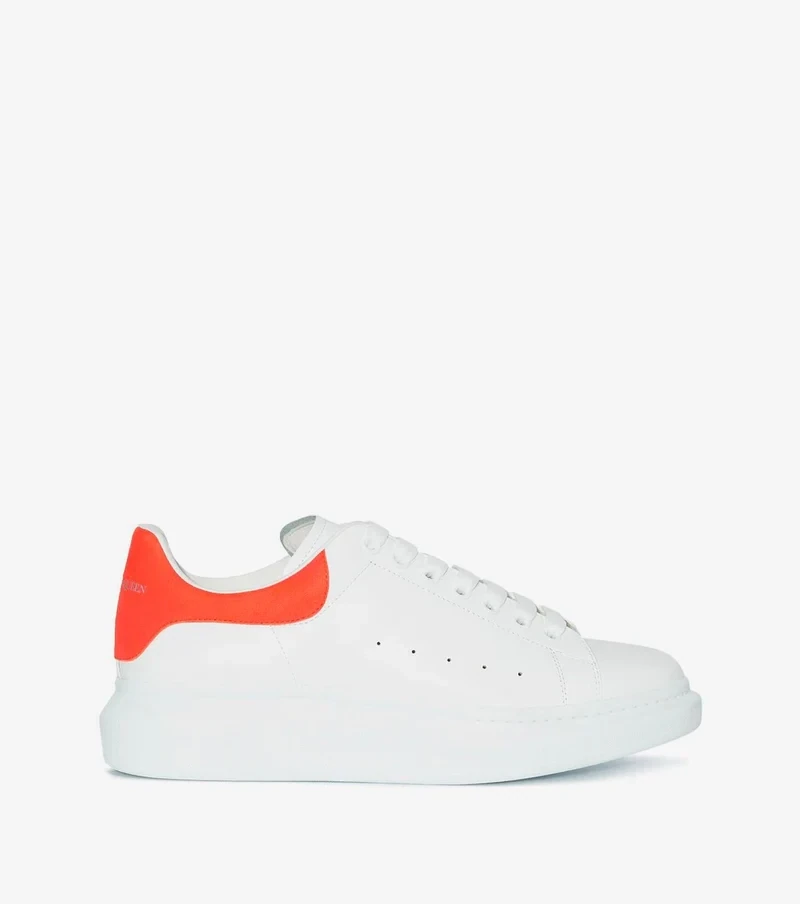 AMQ Oversized Low-Top White &amp; Orange