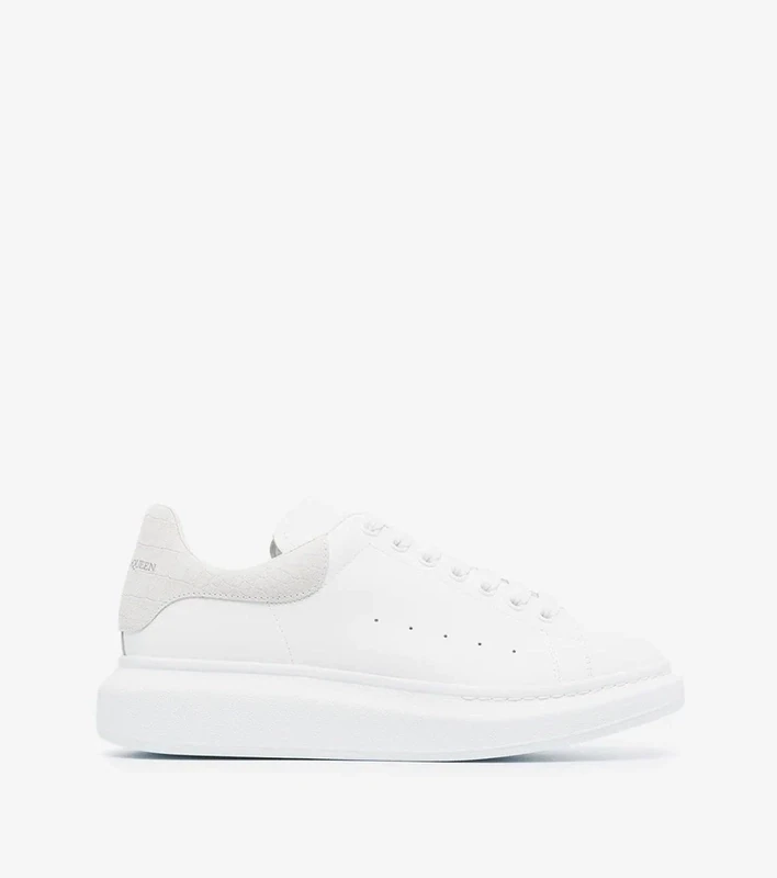 AMQ Oversized Lace-Up White &amp; Light Grey