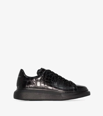 AMQ Oversized Embossed Black