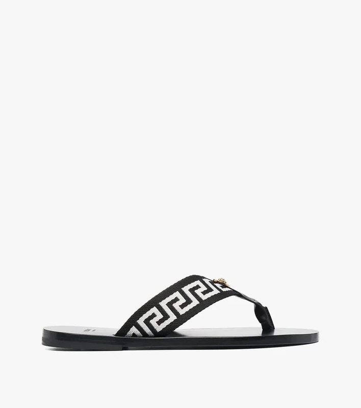 Versace Greca-motif thong-strap flip-flops