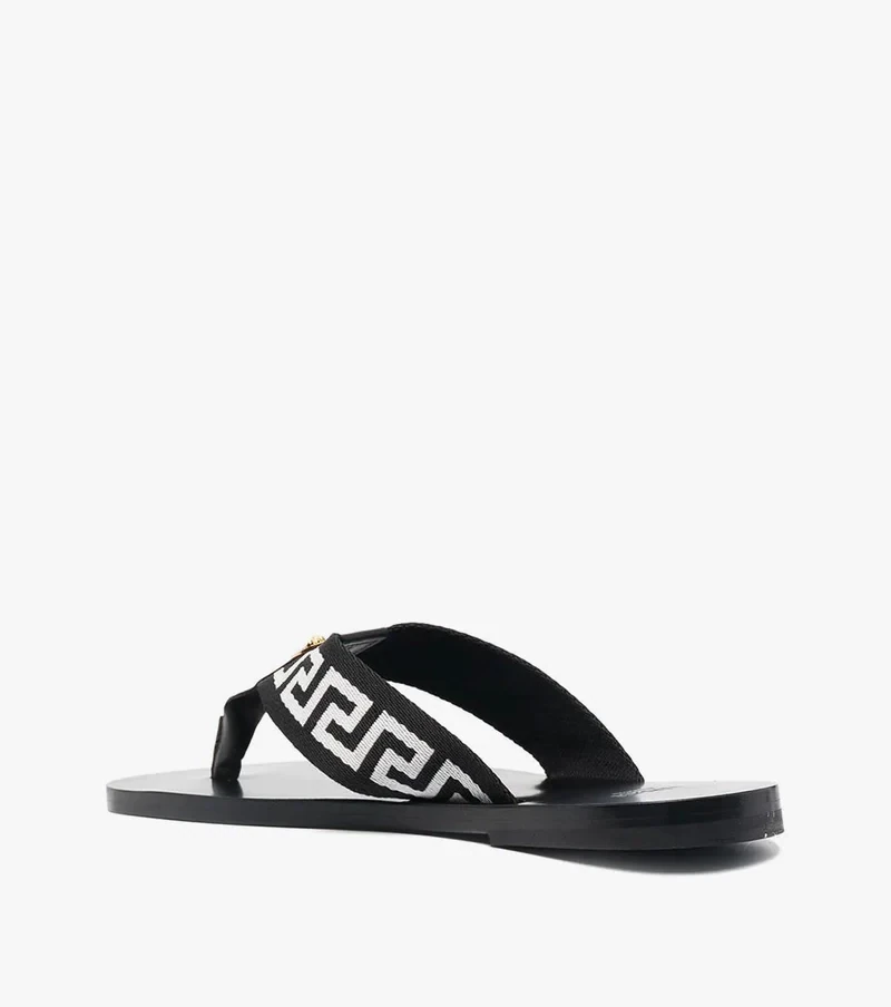 V. Ace Greca-motif thong-strap flip-flops