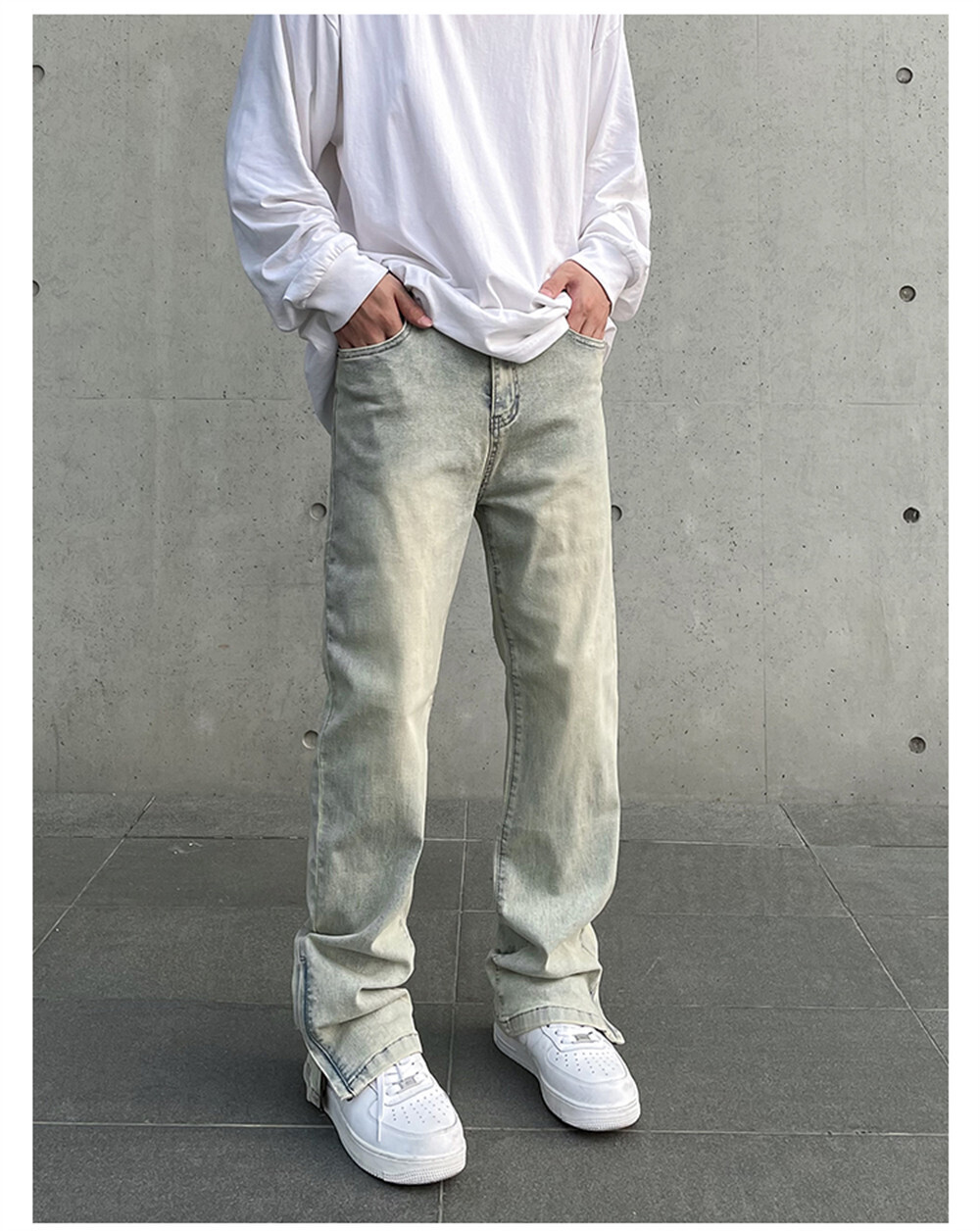 Jeans Streetwear con zip