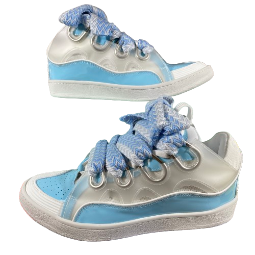 Curb Sneaker Bianco &amp; Azzurro