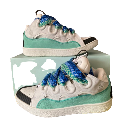 Curb Sneaker Bianco &amp; Blu