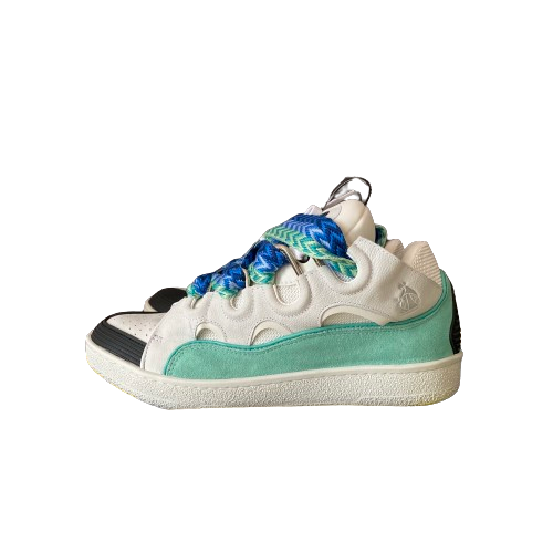 Curb Sneaker Bianco &amp; Blu