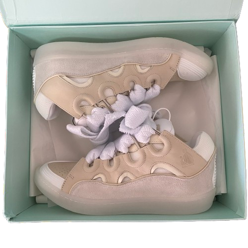 Curb Sneaker Beige &amp; Bianco