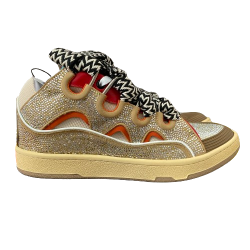 Curb Sneaker Beige &amp; Arancione