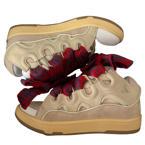 Curb Sneaker Rosso &amp; Beige