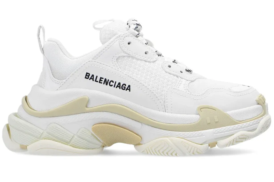 Triple S White &amp; Beige