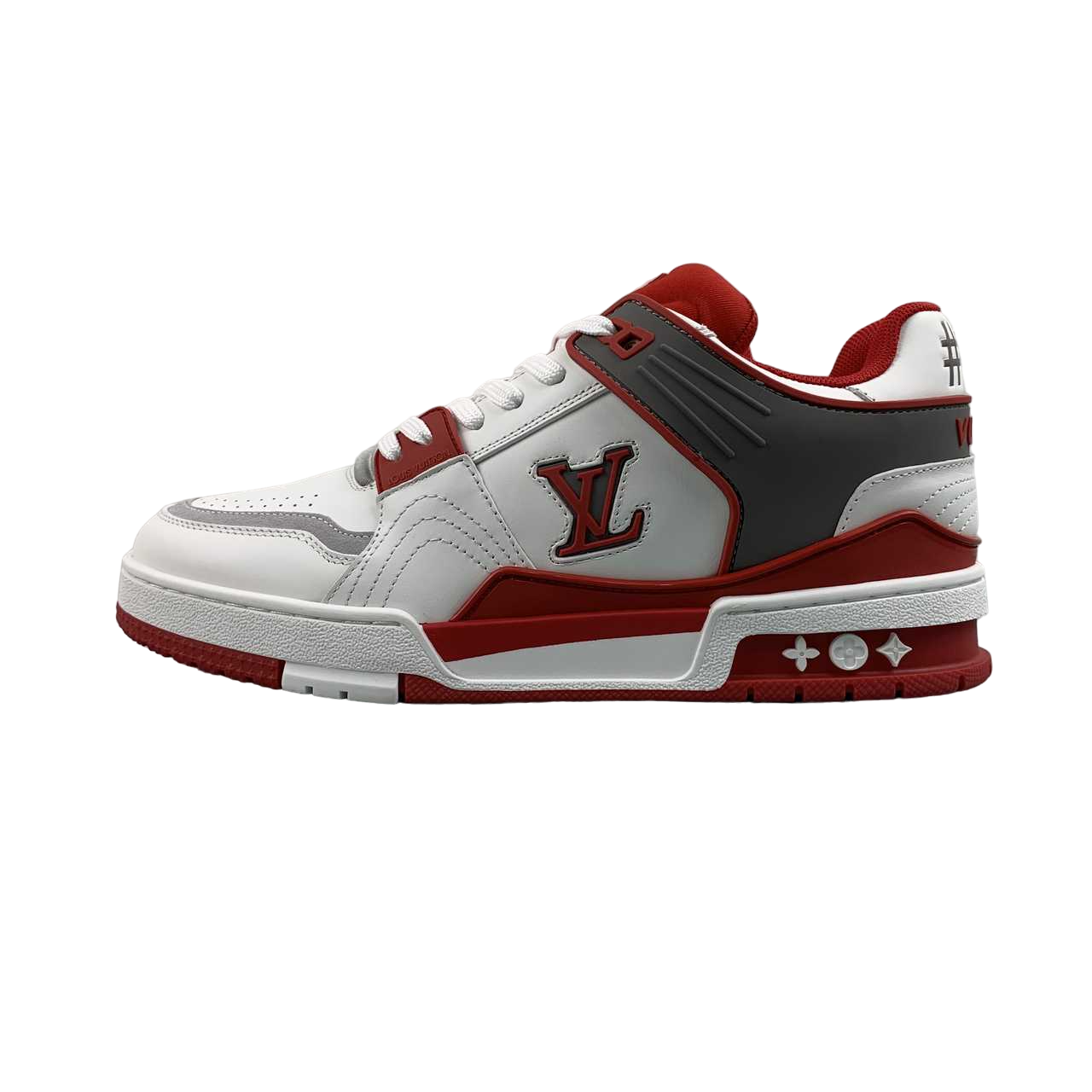 Trainer Bianco &amp; Rosso &amp; Grigio