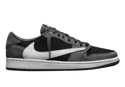 Travis Scott x Air J 1 Low “Black/Phantom” Grey