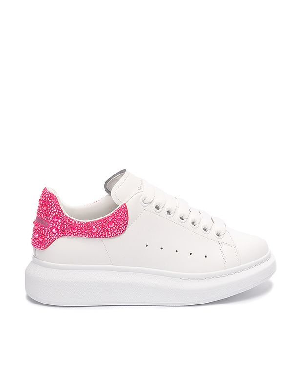 AMQ Oversized White &amp; Pink Galaxy Glitter