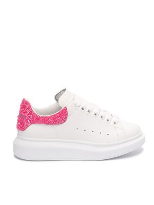 AMQ Oversized White &amp; Pink Galaxy Glitter