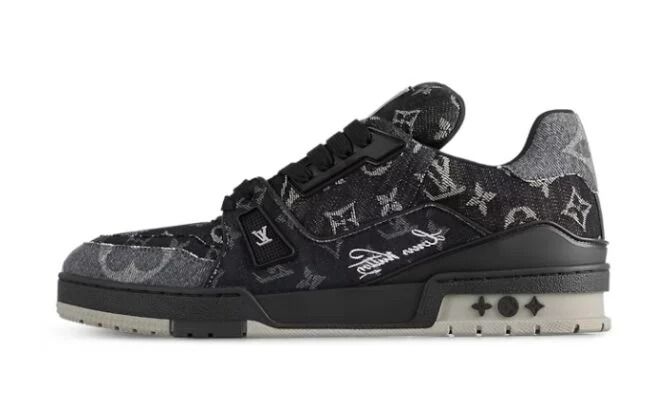 Trainer Monogram Denim Nero